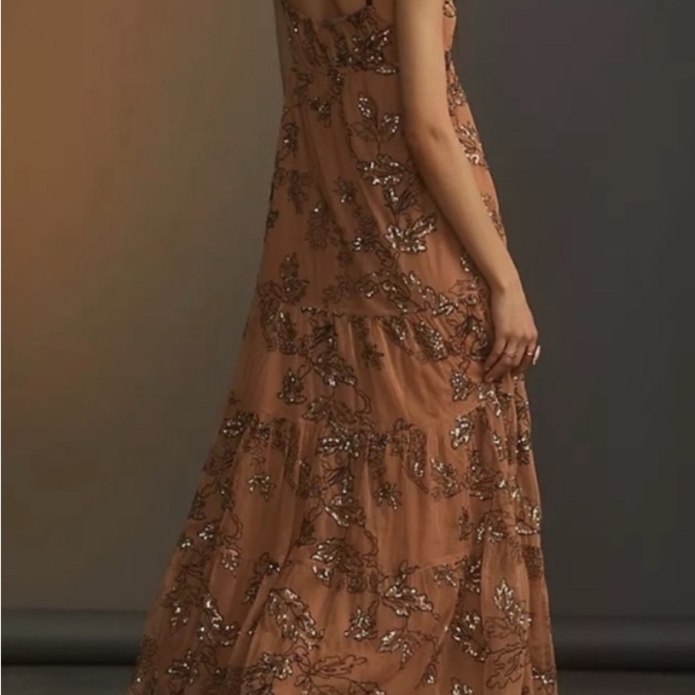 Anthropologie Thule Sequin Gown